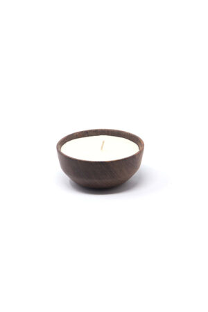 Candela aromática base madera tallada a mano